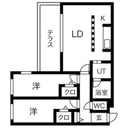 AMS伏見の物件間取画像